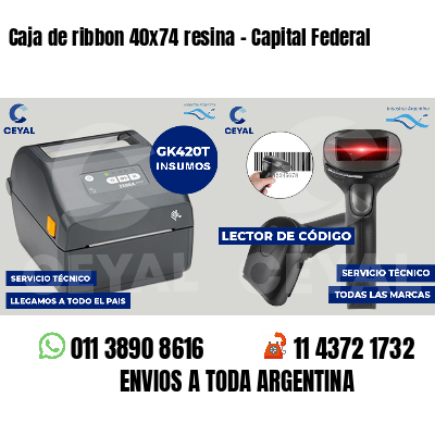 Caja de ribbon 40x74 resina - Capital Federal