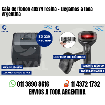 Caja de ribbon 40x74 resina - Llegamos a toda Argentina