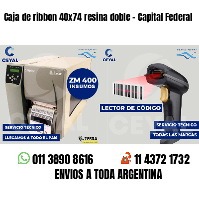 Caja de ribbon 40x74 resina doble - Capital Federal