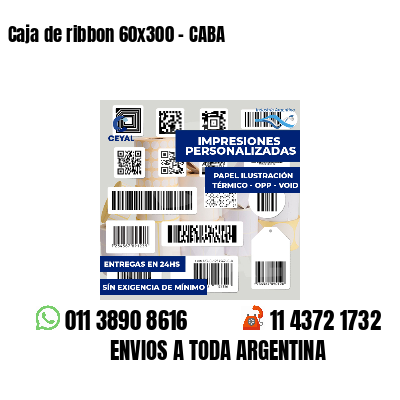 Caja de ribbon 60x300 - CABA