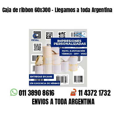 Caja de ribbon 60x300 - Llegamos a toda Argentina