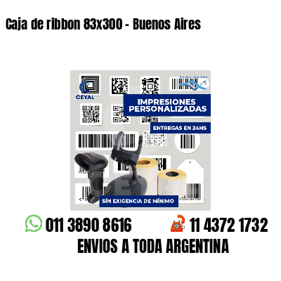 Caja de ribbon 83x300 - Buenos Aires