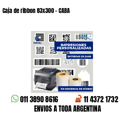 Caja de ribbon 83x300 - CABA