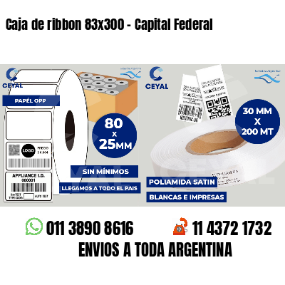 Caja de ribbon 83x300 - Capital Federal