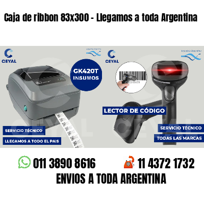 Caja de ribbon 83x300 - Llegamos a toda Argentina