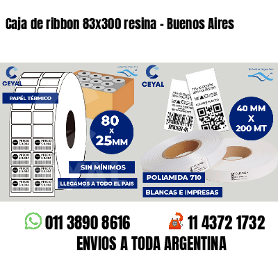 Caja de ribbon 83x300 resina - Buenos Aires