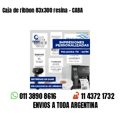 Caja de ribbon 83x300 resina - CABA