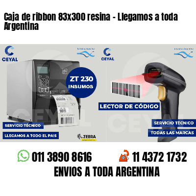 Caja de ribbon 83x300 resina - Llegamos a toda Argentina