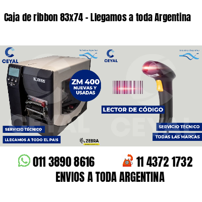 Caja de ribbon 83x74 - Llegamos a toda Argentina