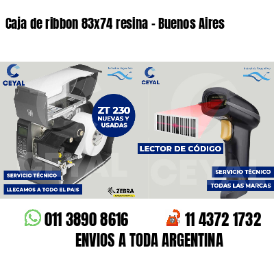 Caja de ribbon 83x74 resina - Buenos Aires