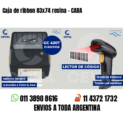 Caja de ribbon 83x74 resina - CABA