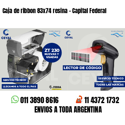 Caja de ribbon 83x74 resina - Capital Federal