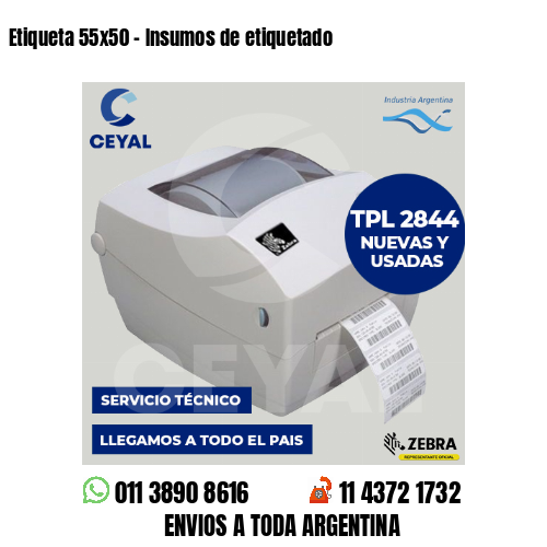 Etiqueta 55×50 – Insumos de etiquetado