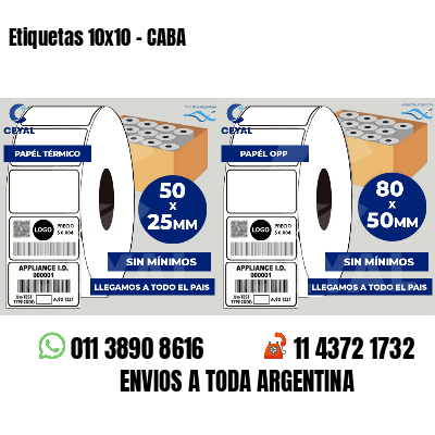 Etiquetas 10x10 - CABA