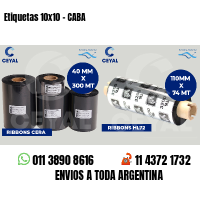 Etiquetas 10x10 - CABA