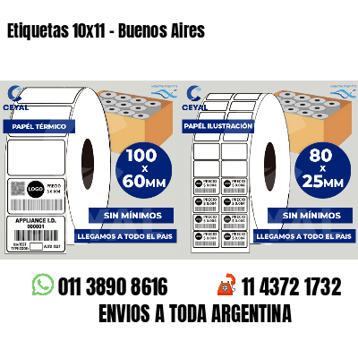 Etiquetas 10x11 - Buenos Aires