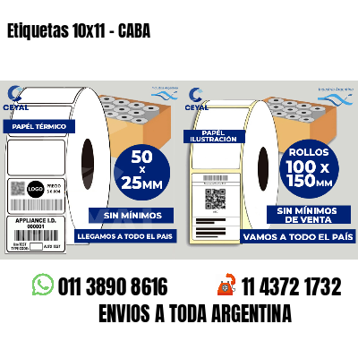 Etiquetas 10x11 - CABA