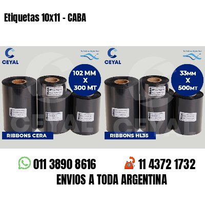 Etiquetas 10x11 - CABA
