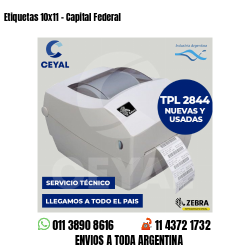 Etiquetas 10×11 – Capital Federal