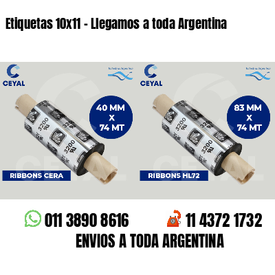 Etiquetas 10x11 - Llegamos a toda Argentina