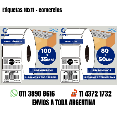 Etiquetas 10x11 - comercios