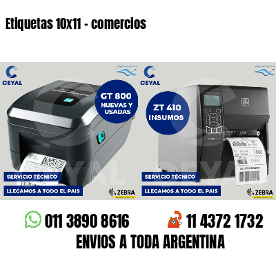 Etiquetas 10x11 - comercios