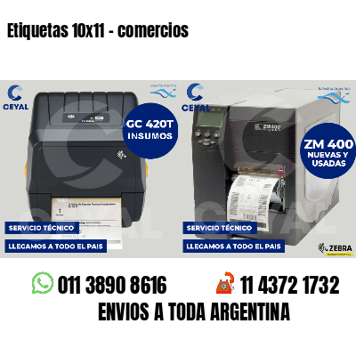 Etiquetas 10x11 - comercios