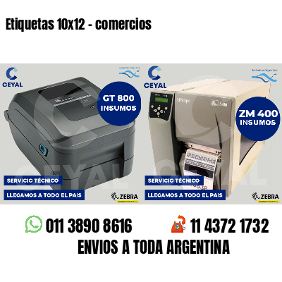 Etiquetas 10x12 - comercios
