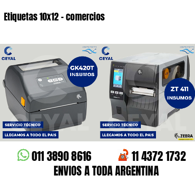 Etiquetas 10x12 - comercios