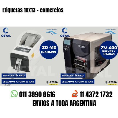Etiquetas 10x13 - comercios