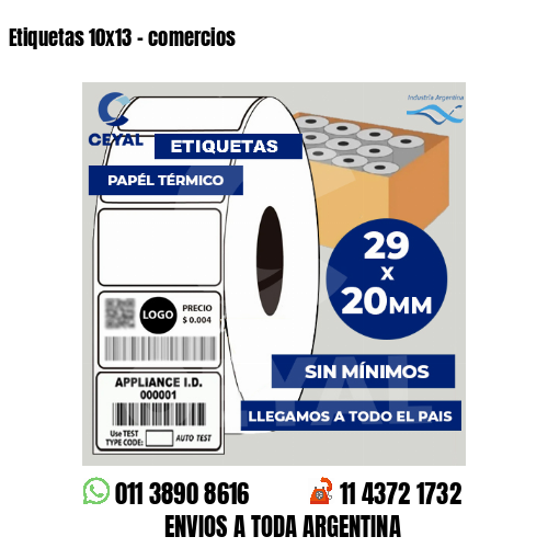 Etiquetas 10×13 – comercios
