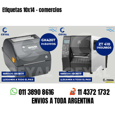 Etiquetas 10x14 - comercios