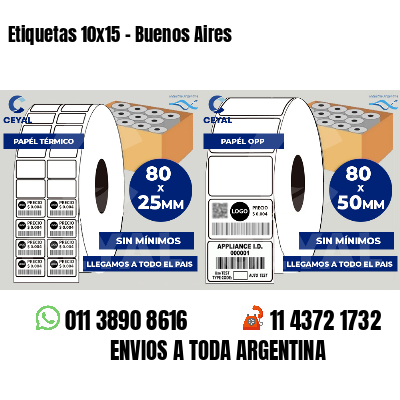 Etiquetas 10x15 - Buenos Aires
