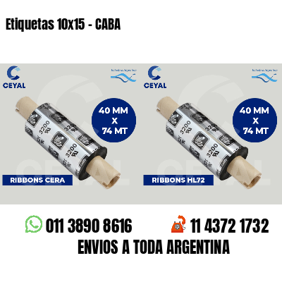 Etiquetas 10x15 - CABA