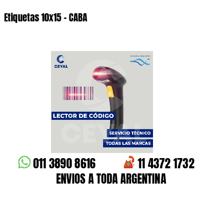 Etiquetas 10x15 - CABA