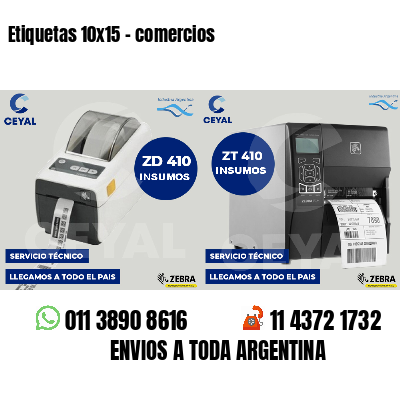 Etiquetas 10x15 - comercios