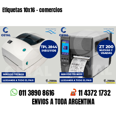 Etiquetas 10x16 - comercios