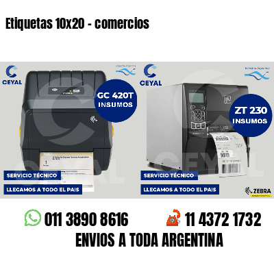 Etiquetas 10x20 - comercios