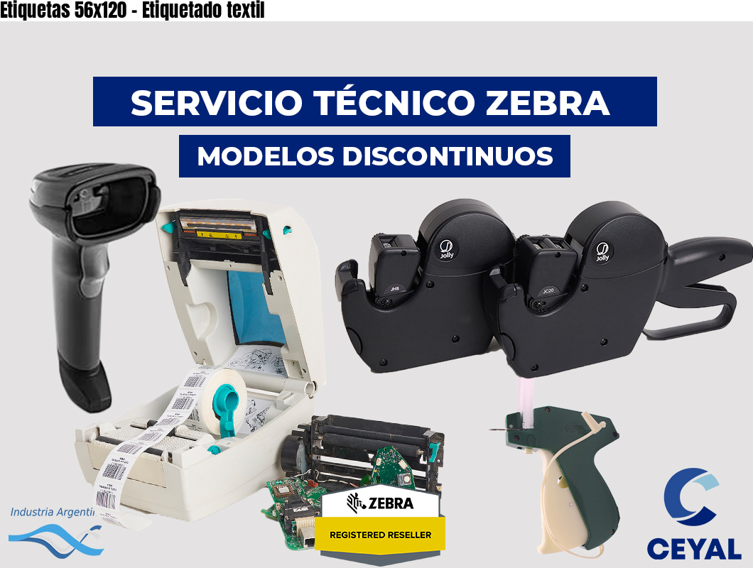 Etiquetas 56x120 - Etiquetado textil