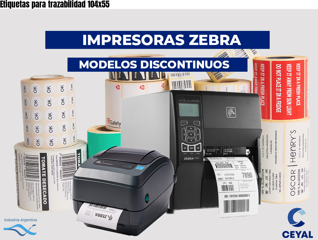 Etiquetas para trazabilidad 104×55