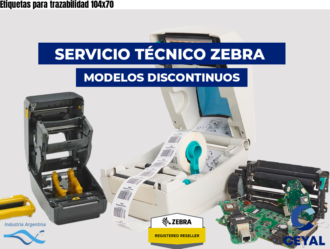 Etiquetas para trazabilidad 104×70