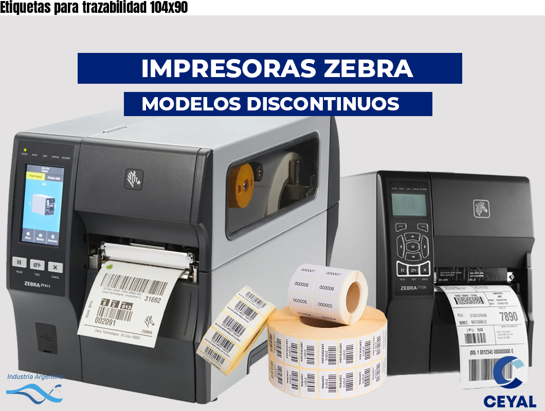 Etiquetas para trazabilidad 104×90