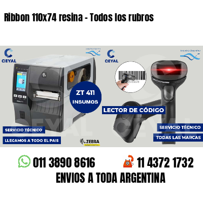 Ribbon 110x74 resina - Todos los rubros