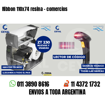 Ribbon 110x74 resina - comercios