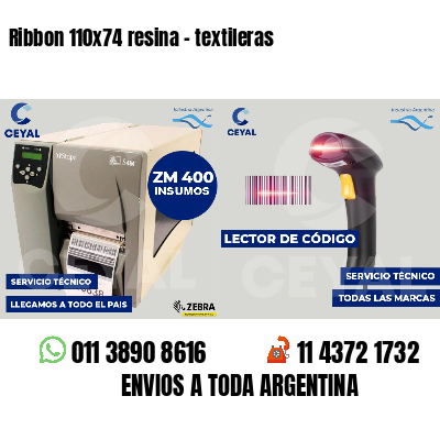 Ribbon 110x74 resina - textileras