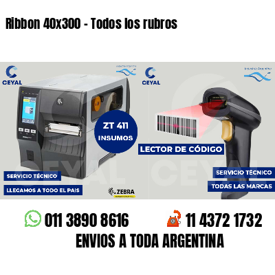 Ribbon 40x300 - Todos los rubros