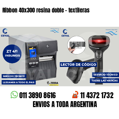 Ribbon 40x300 resina doble - textileras