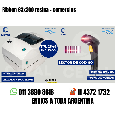 Ribbon 83x300 resina - comercios