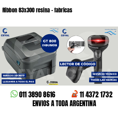Ribbon 83x300 resina - fabricas