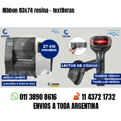 Ribbon 83x74 resina - textileras